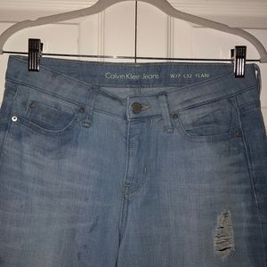 Calvin Klein Flare Jeans - Uniquely Distressed